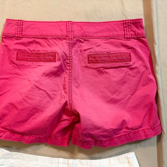 TWO Pairs Khaki Shorts- Maurice's SIZE 9/10 Watermelon AND Old Navy SIZE 8 White - Picture 3 of 13